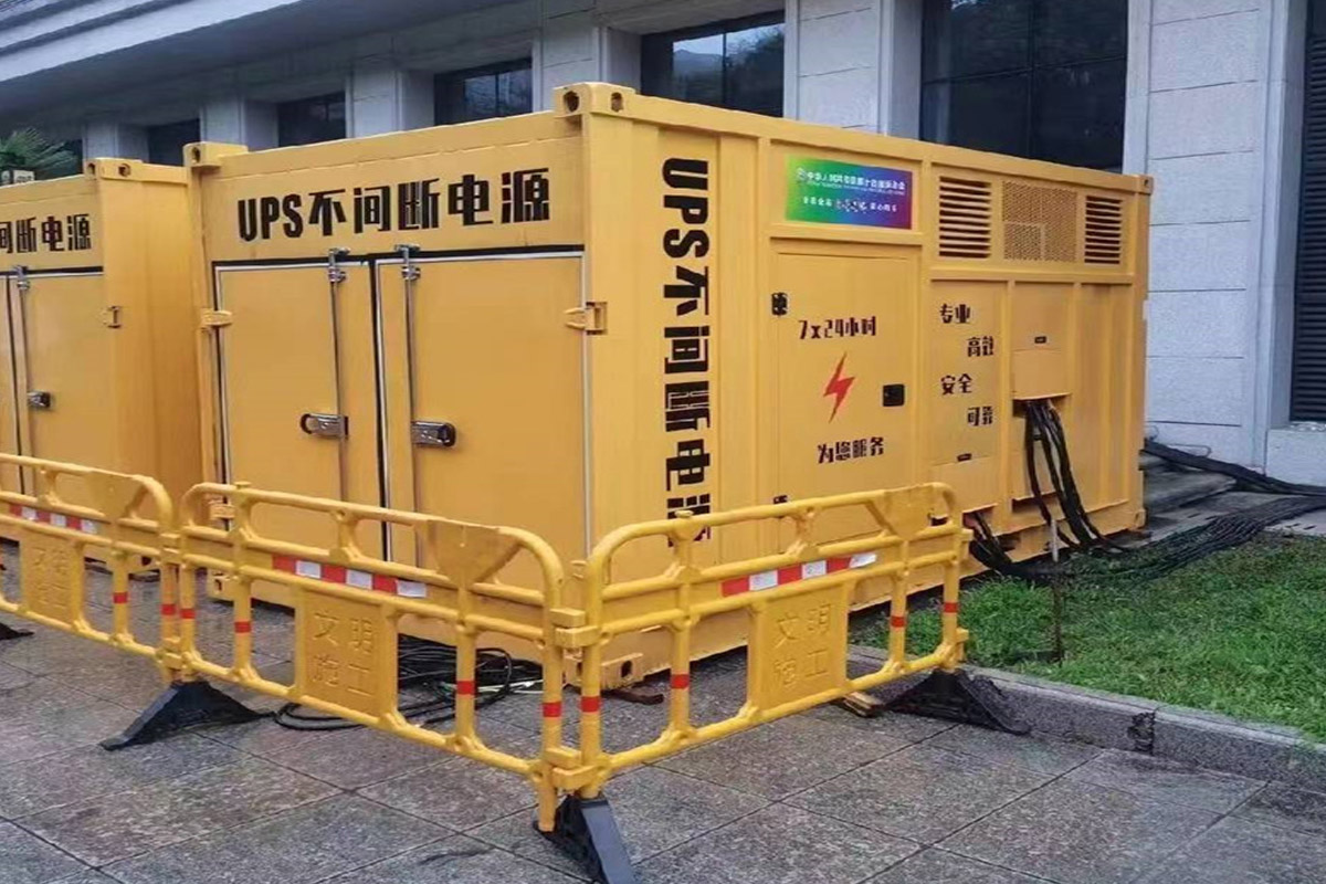 永城发电机租赁施工现场